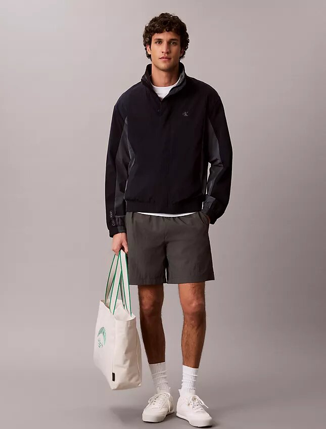 Lightweight Nylon Colorblock Windbreaker Jacket Lightweight Nylon Colorblock Windbreaker Jacket