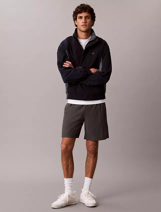 Lightweight Nylon Colorblock Windbreaker Jacket Lightweight Nylon Colorblock Windbreaker Jacket