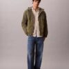 Lightweight Nylon Mixed Media Jacket Lightweight Nylon Mixed Media Jacket