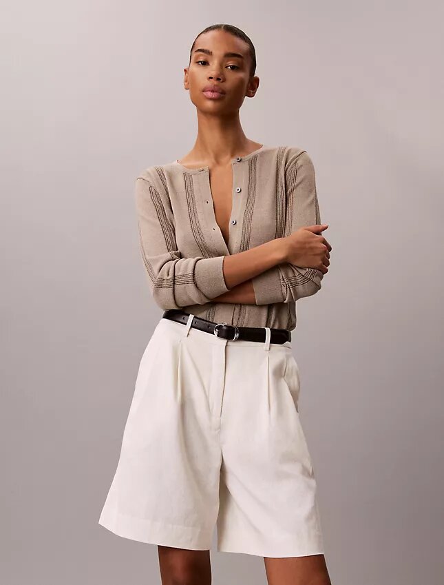 Linen Blend Cardigan Linen Blend Cardigan