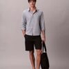 Linen Blend Cargo Shorts