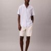Linen Blend Cargo Shorts