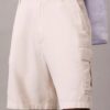Linen Blend Cargo Shorts