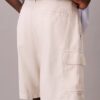 Linen Blend Cargo Shorts