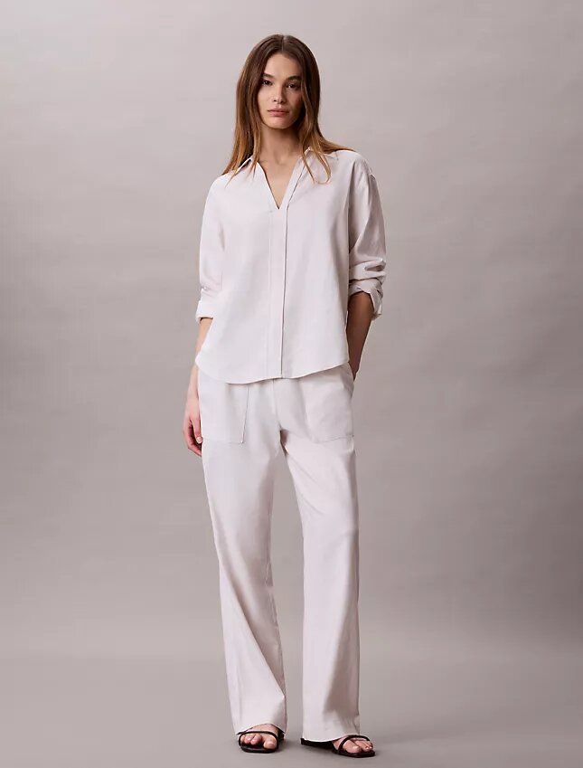 Linen Blend Classic Shirt Linen Blend Classic Shirt