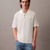 Linen Blend Classic Sweater Polo Shirt Linen Blend Classic Sweater Polo Shirt