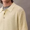 Linen Blend Classic Sweater Polo Shirt Linen Blend Classic Sweater Polo Shirt