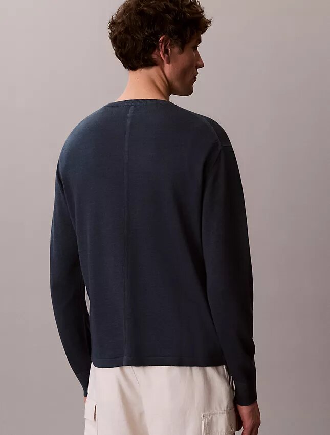 Linen Blend Crewneck Sweater Linen Blend Crewneck Sweater