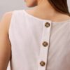 Linen Blend Cropped Tank Top Linen Blend Cropped Tank Top