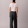 Linen Blend Drawstring Wide Leg Pants Linen Blend Drawstring Wide Leg Pants