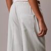 Linen Blend Drawstring Wide Leg Pants Linen Blend Drawstring Wide Leg Pants