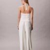 Linen Blend Drawstring Wide Leg Pants Linen Blend Drawstring Wide Leg Pants