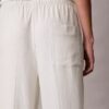 Linen Blend Drawstring Wide Leg Pants Linen Blend Drawstring Wide Leg Pants