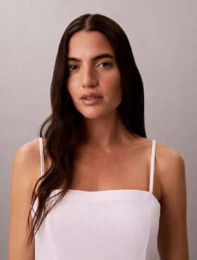 Linen Blend Dress