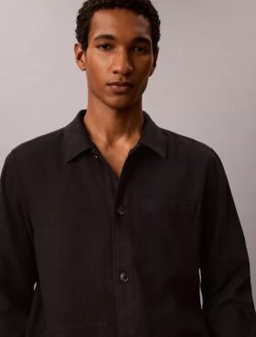 Linen Blend Easy Overshirt