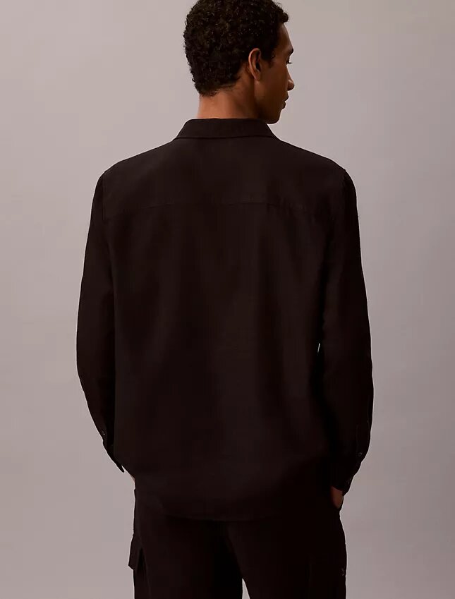 Linen Blend Easy Overshirt Linen Blend Easy Overshirt