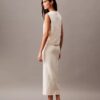 Linen Blend Midi Skirt Linen Blend Midi Skirt