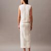 Linen Blend Midi Skirt Linen Blend Midi Skirt