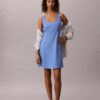Linen Blend Mini Dress