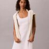 Linen Blend Mini Dress