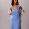 Linen Blend Mini Dress