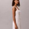 Linen Blend Mini Dress