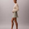 Linen Blend Mini Skort