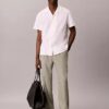 Linen Blend Pleated Pull-On Pants Linen Blend Pleated Pull-On Pants