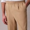 Linen Blend Pleated Pull-On Pants Linen Blend Pleated Pull-On Pants