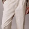 Linen Blend Pleated Pull-On Pants Linen Blend Pleated Pull-On Pants