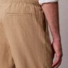Linen Blend Pleated Pull-On Pants Linen Blend Pleated Pull-On Pants