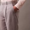 Linen Blend Pleated Trousers Linen Blend Pleated Trousers