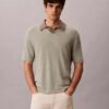Linen Blend Polo Sweater Linen Blend Polo Sweater