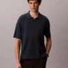 Linen Blend Polo Sweater Linen Blend Polo Sweater