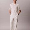 Linen Blend Polo Sweater Linen Blend Polo Sweater