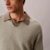 Linen Blend Polo Sweater Linen Blend Polo Sweater