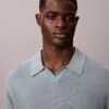 Linen Blend Polo Sweater