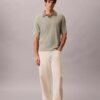 Linen Blend Polo Sweater Linen Blend Polo Sweater