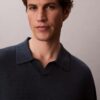 Linen Blend Polo Sweater Linen Blend Polo Sweater