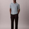 Linen Blend Polo Sweater