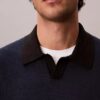 Linen Blend Polo Sweater