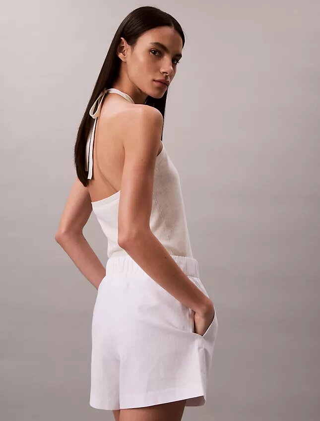 Linen Blend Pull-On Shorts Linen Blend Pull-On Shorts