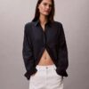 Linen Blend Relaxed Button-Down Shirt