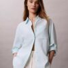 Linen Blend Relaxed Button-Down Shirt Linen Blend Relaxed Button-Down Shirt
