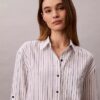 Linen Blend Relaxed Button-Down Shirt Linen Blend Relaxed Button-Down Shirt