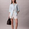 Linen Blend Relaxed Button-Down Shirt Linen Blend Relaxed Button-Down Shirt