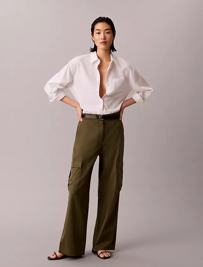 Linen Blend Relaxed Button-Down Shirt Linen Blend Relaxed Button-Down Shirt