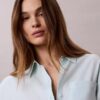 Linen Blend Relaxed Button-Down Shirt Linen Blend Relaxed Button-Down Shirt
