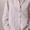 Linen Blend Relaxed Button-Down Shirt Linen Blend Relaxed Button-Down Shirt
