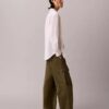 Linen Blend Relaxed Button-Down Shirt Linen Blend Relaxed Button-Down Shirt